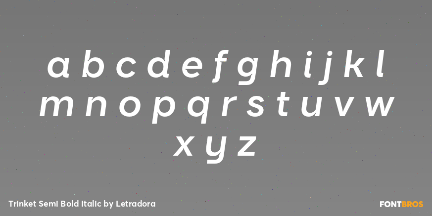 Trinket Semi Bold Italic Font Poster #3