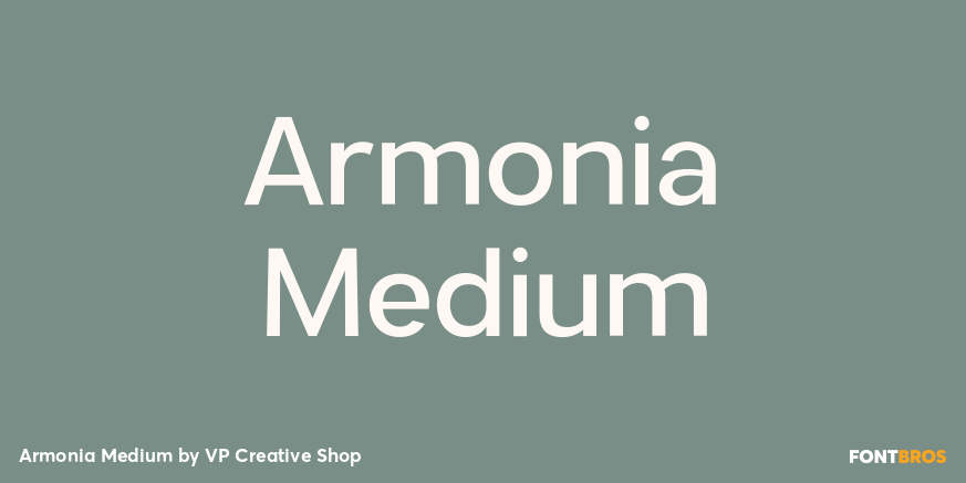 Armonia Medium Font Poster #1