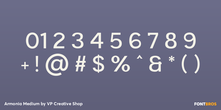 Armonia Medium Font Poster #4