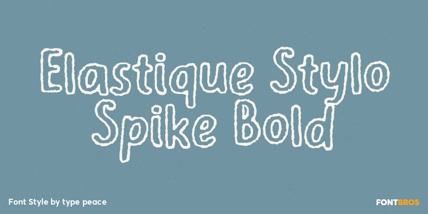 Elastique Stylo Spike Bold Poster
