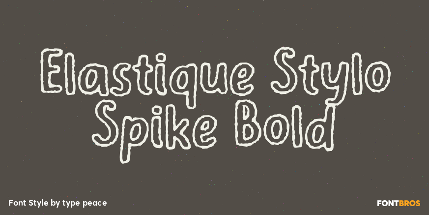 Elastique Stylo Spike Bold Poster