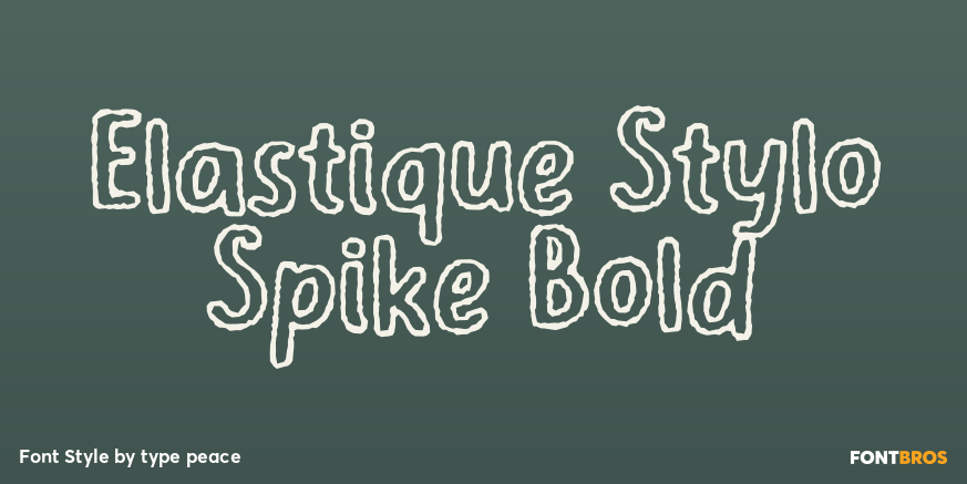 Elastique Stylo Spike Bold Poster