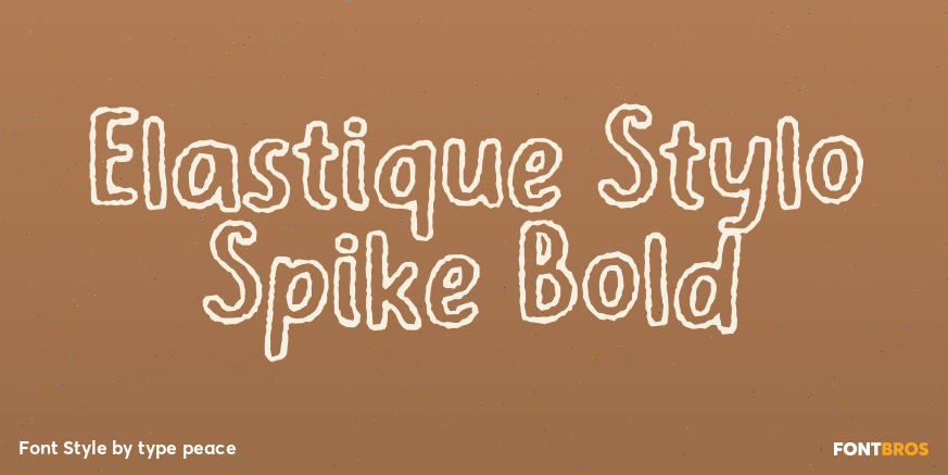 Elastique Stylo Spike Bold Poster