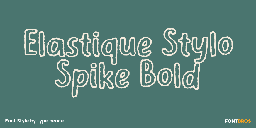 Elastique Stylo Spike Bold Poster