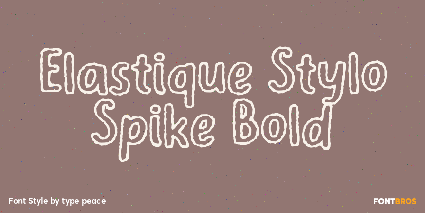 Elastique Stylo Spike Bold Poster