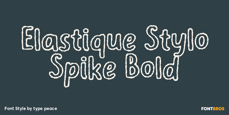 Elastique Stylo Spike Bold Poster