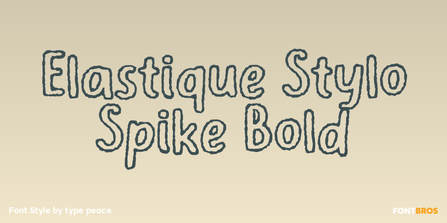 Elastique Stylo Spike Bold Poster