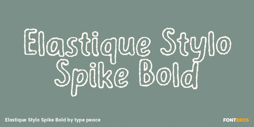 Elastique Stylo Spike Bold Poster