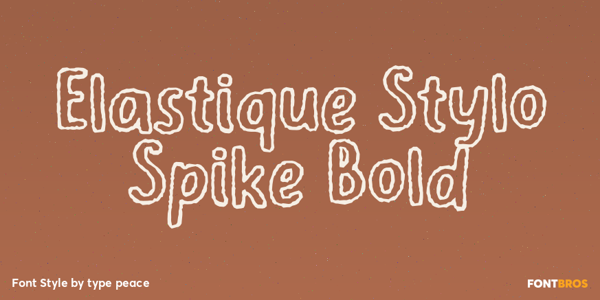 Elastique Stylo Spike Bold Poster