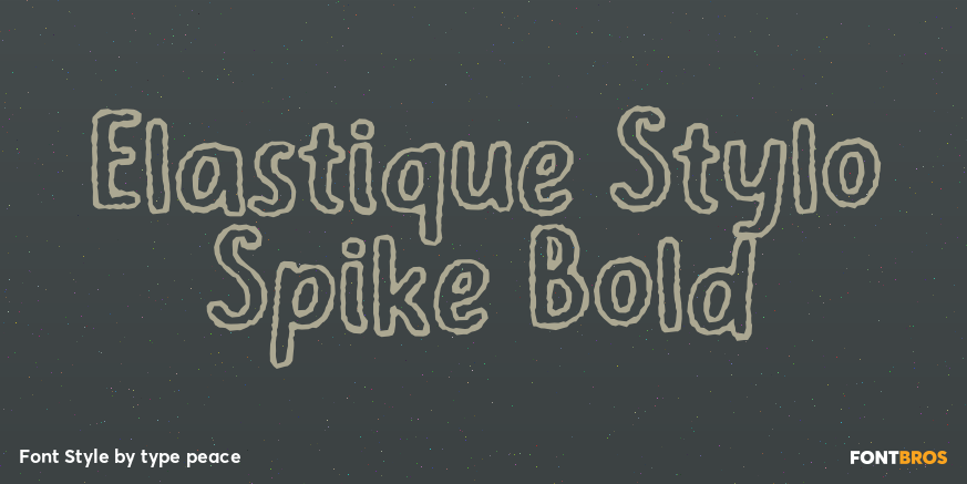 Elastique Stylo Spike Bold Poster