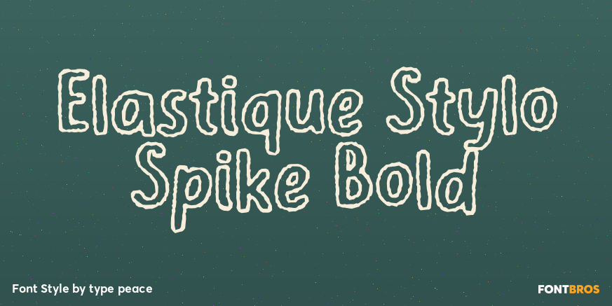 Elastique Stylo Spike Bold Poster