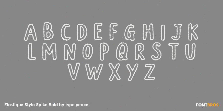 Elastique Stylo Spike Bold Font Poster #2