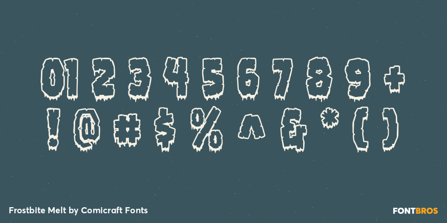 Frostbite Melt Font Poster #1