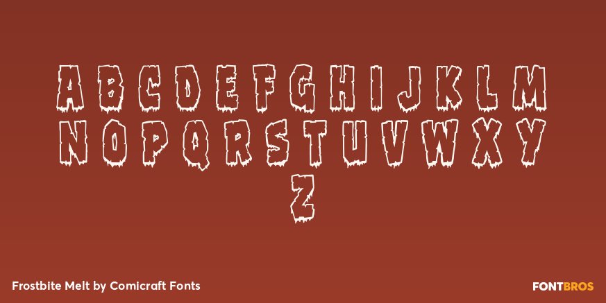 Frostbite Melt Font Poster #2