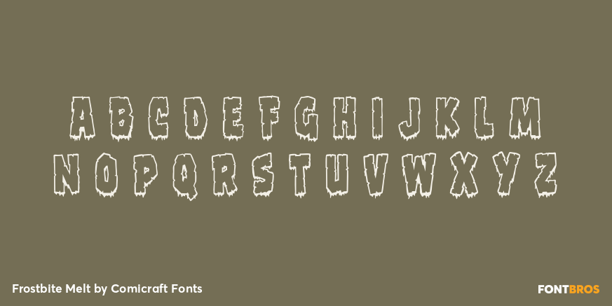 Frostbite Melt Font Poster #3
