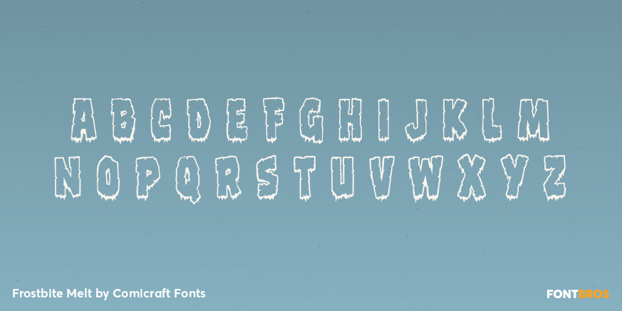Frostbite Melt Font Poster #1