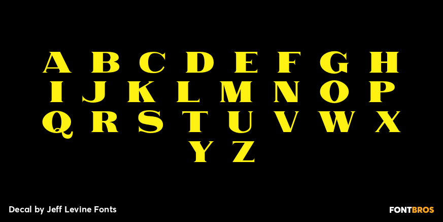 Decal Font Poster #3