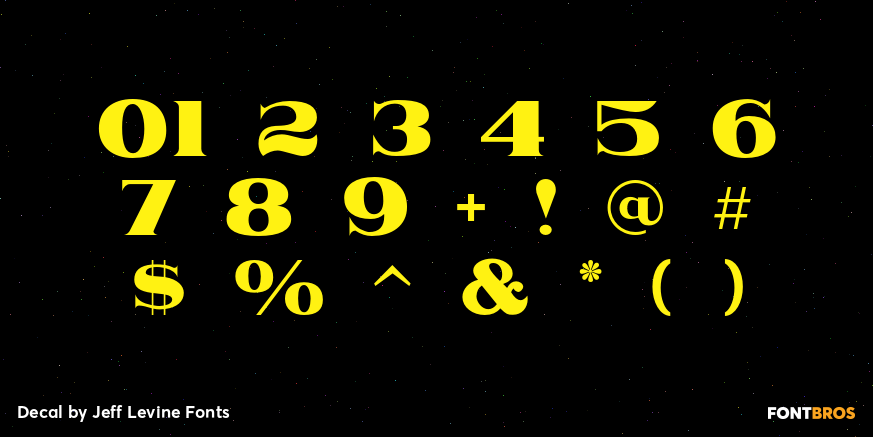 Decal Font Poster #4