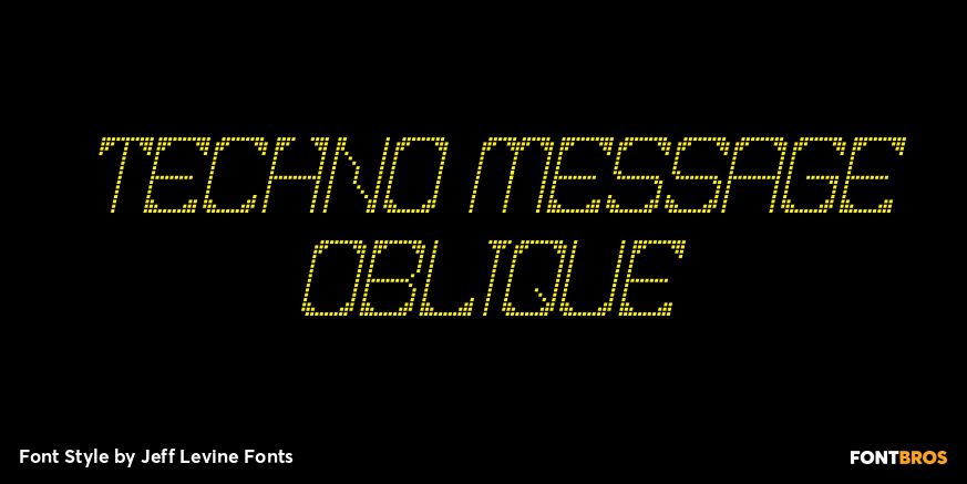 Techno Message Oblique Thumbnail #1