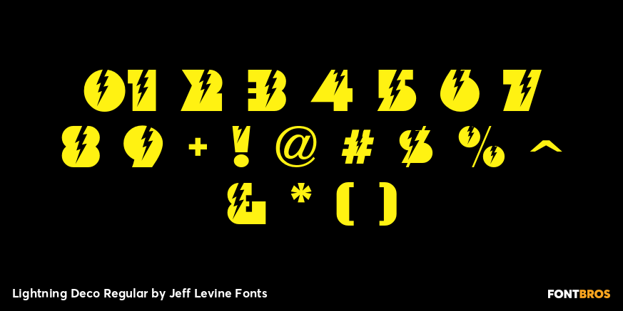 Lightning Deco Regular Font Poster #4