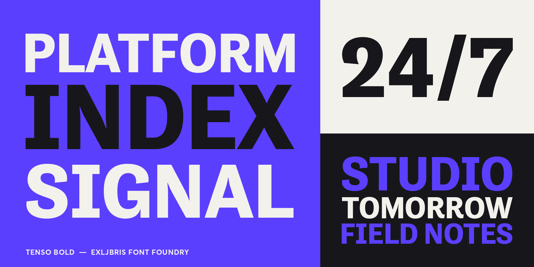 Tenso Bold Font Poster #3