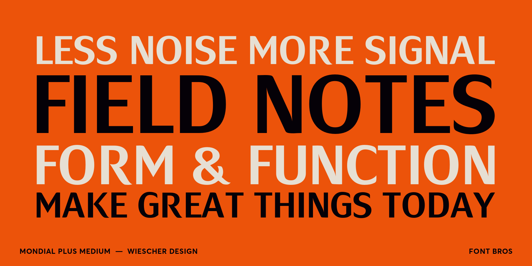 Mondial Plus Medium Font Poster #2