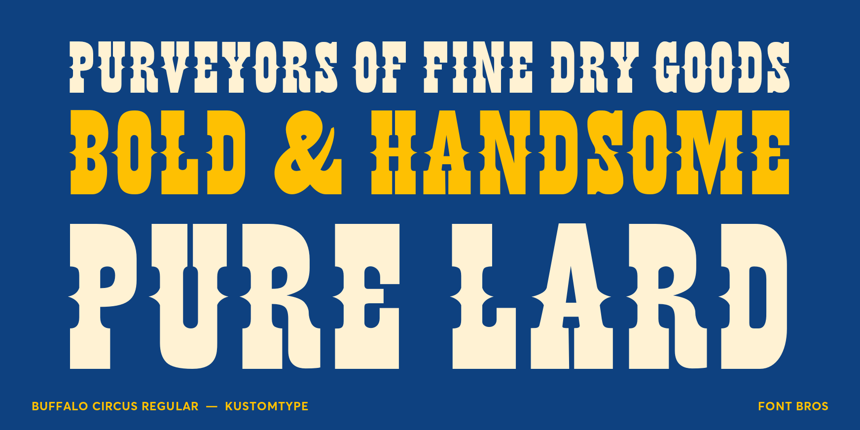 Buffalo Circus Regular Font Poster #2