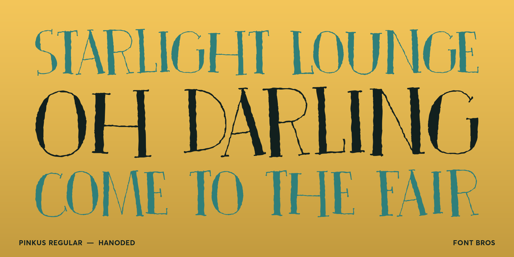 Pinkus Regular Font Poster #2