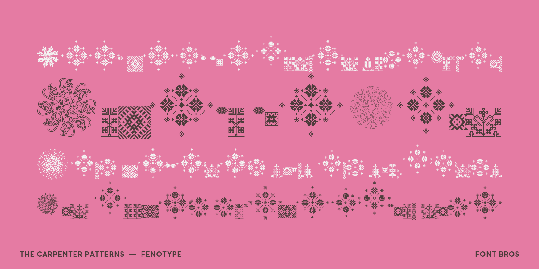 The Carpenter Patterns Font Poster #2