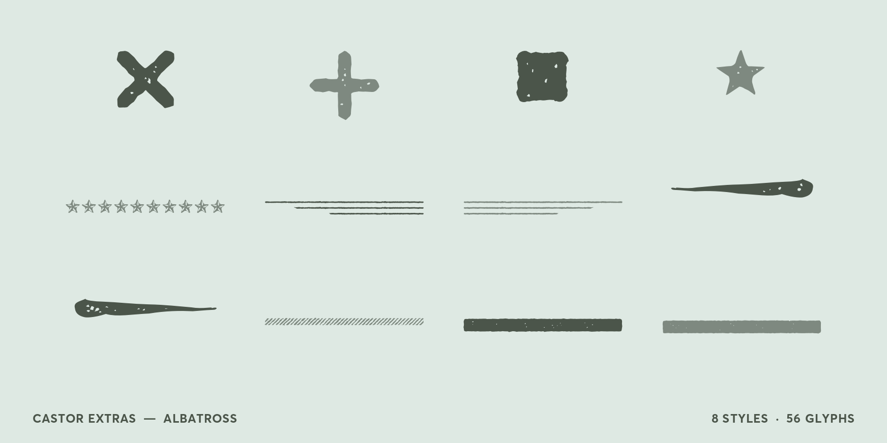 Castor Extras Font Poster #3