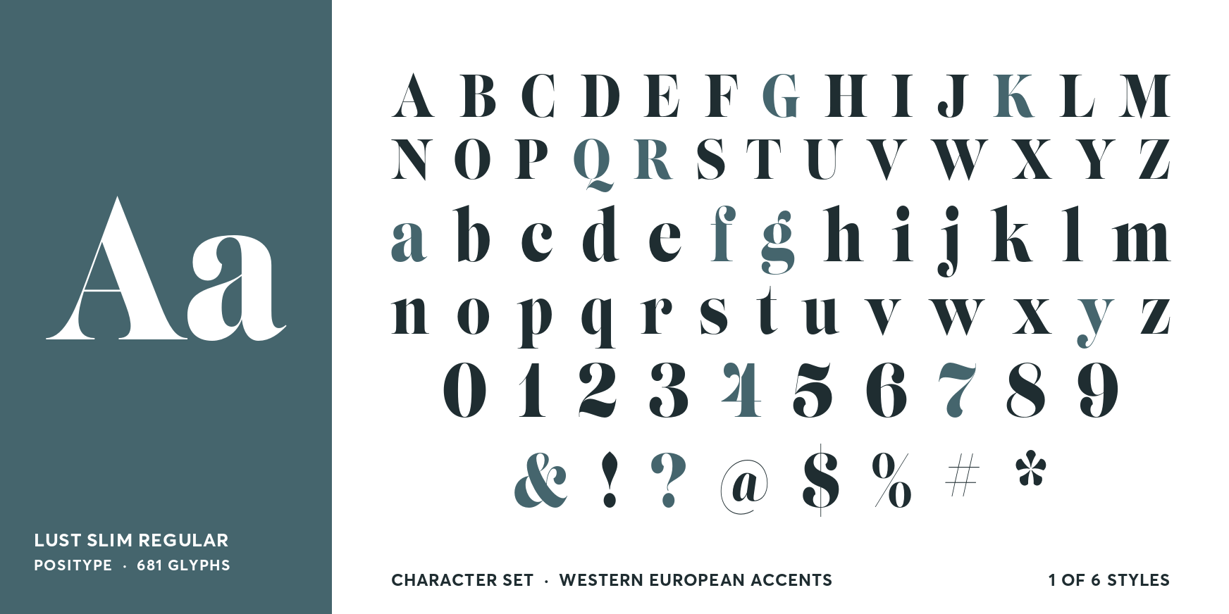 Lust Slim Regular Font Poster #4