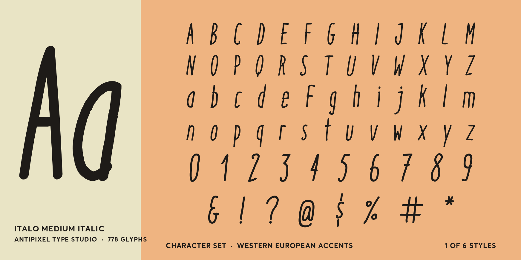 Italo Medium Italic Font Poster #4