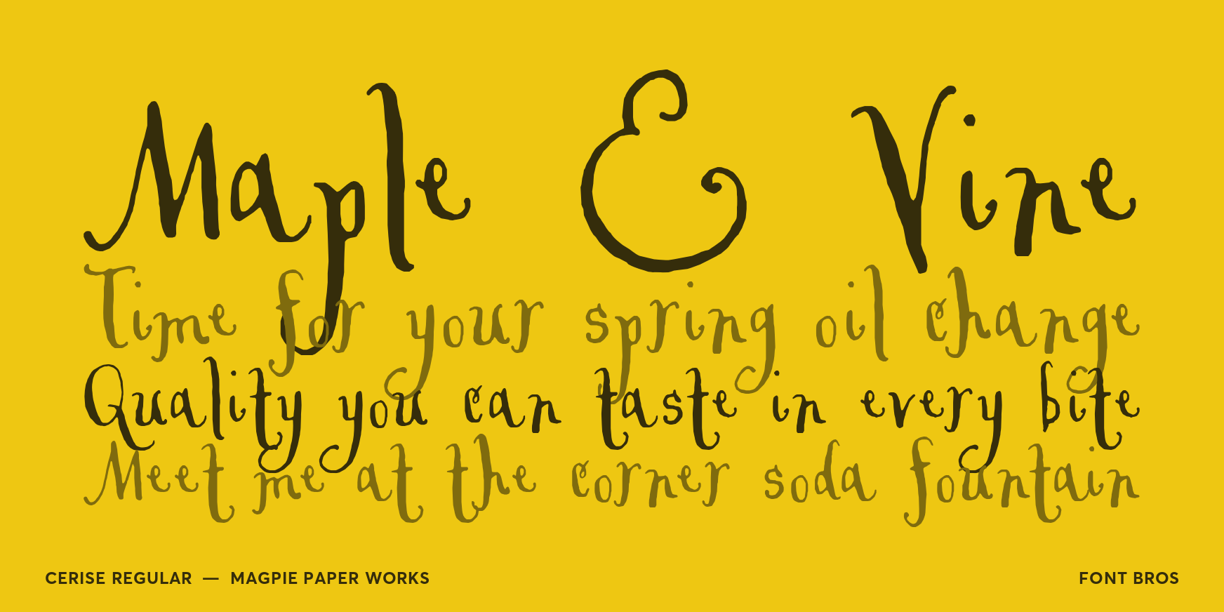 Cerise Regular Font Poster #2
