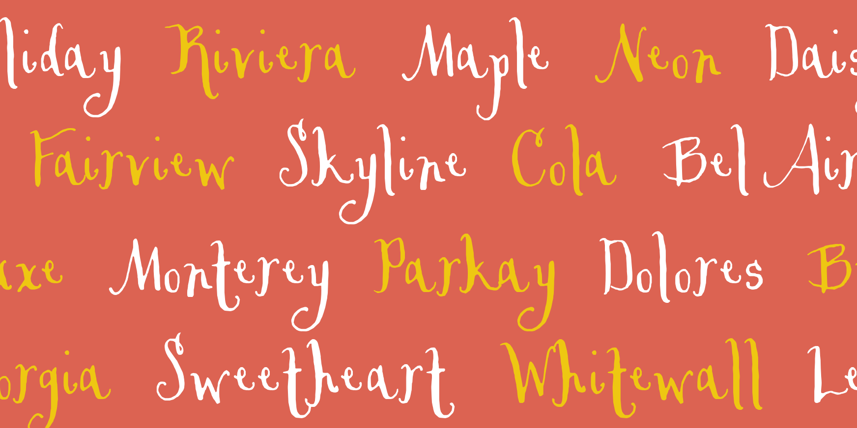 Cerise Regular Font Poster #3