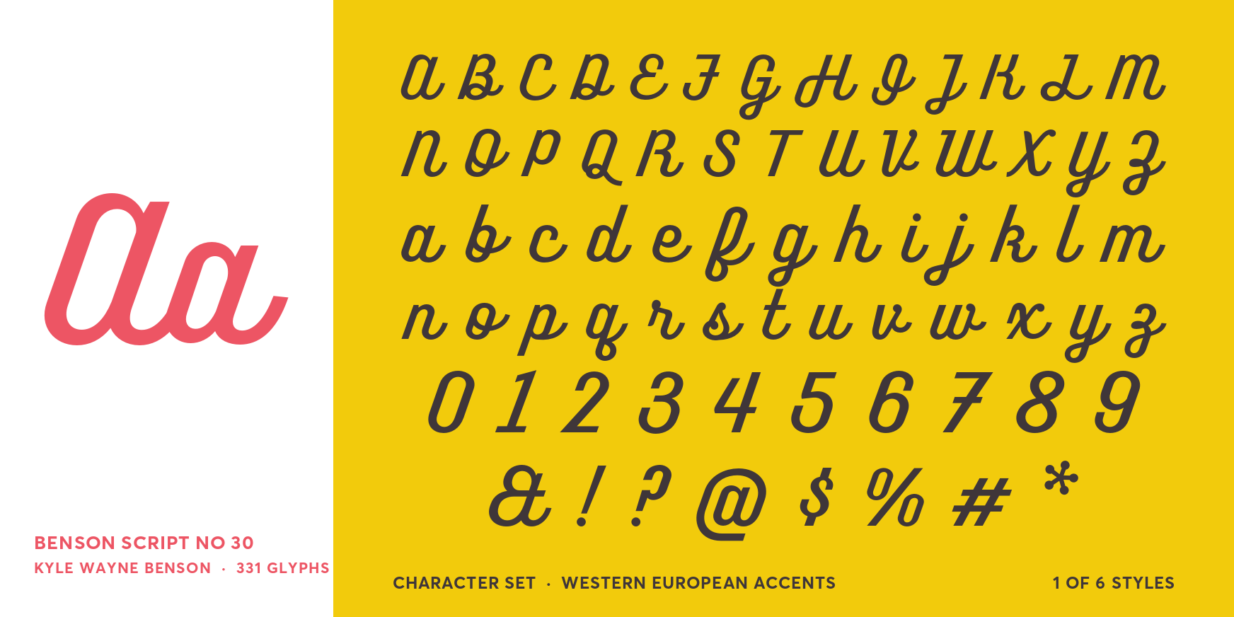 Benson Script No 30 Font Poster #4
