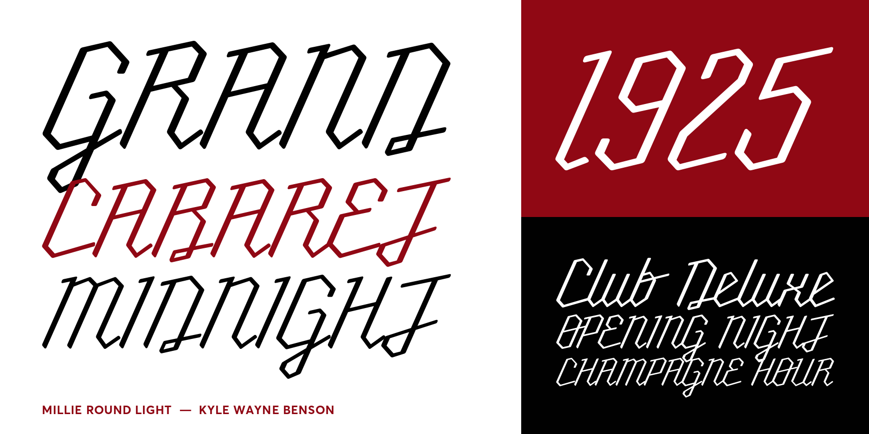 Millie Round Light Font Poster #3