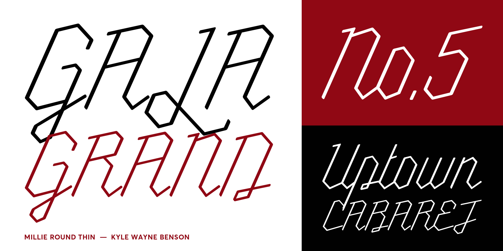 Millie Round Thin Font Poster #3