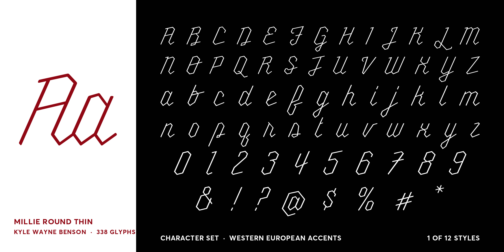 Millie Round Thin Font Poster #4