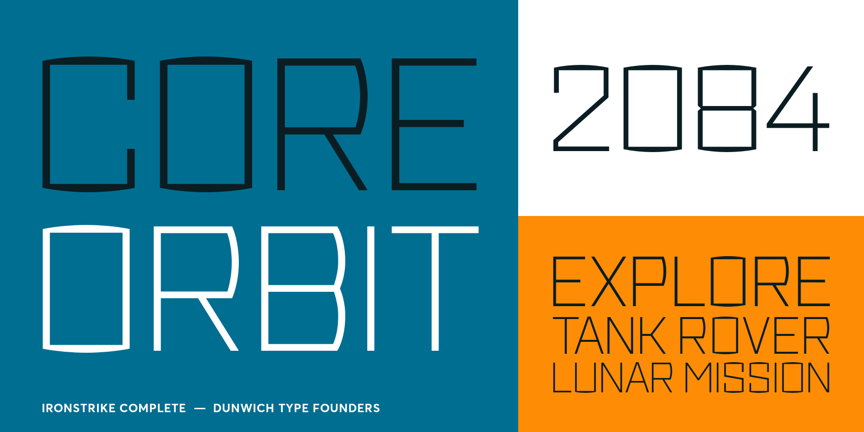 Ironstrike Thin Font Poster #3