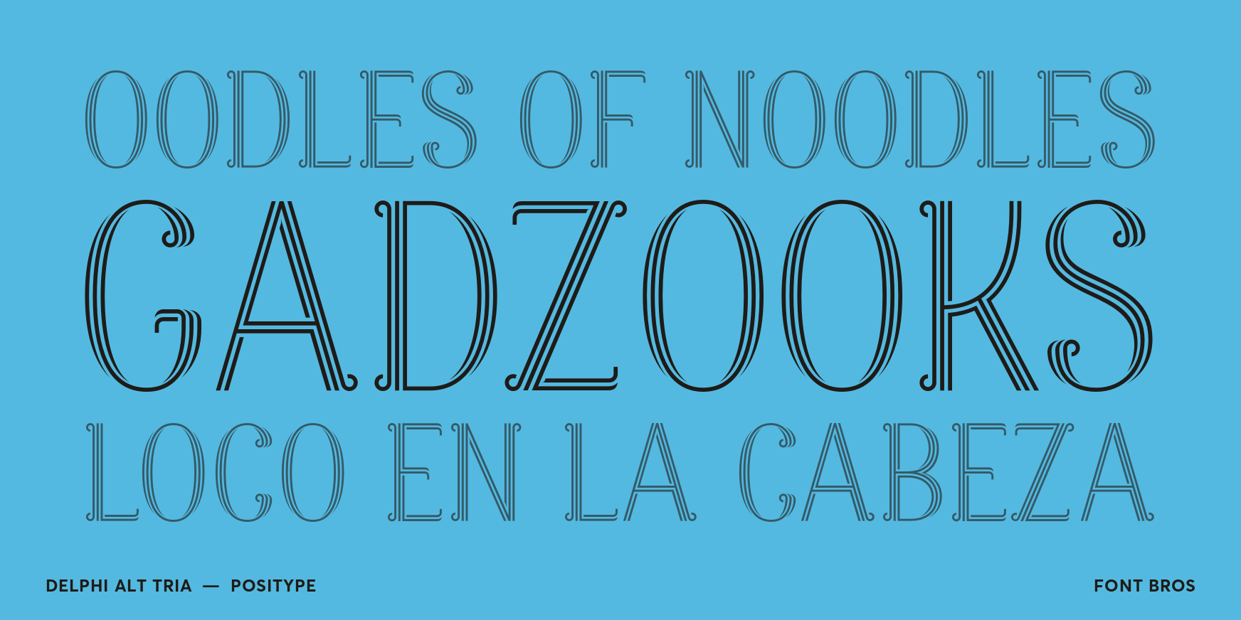 Delphi Alt Tria Font Poster #2