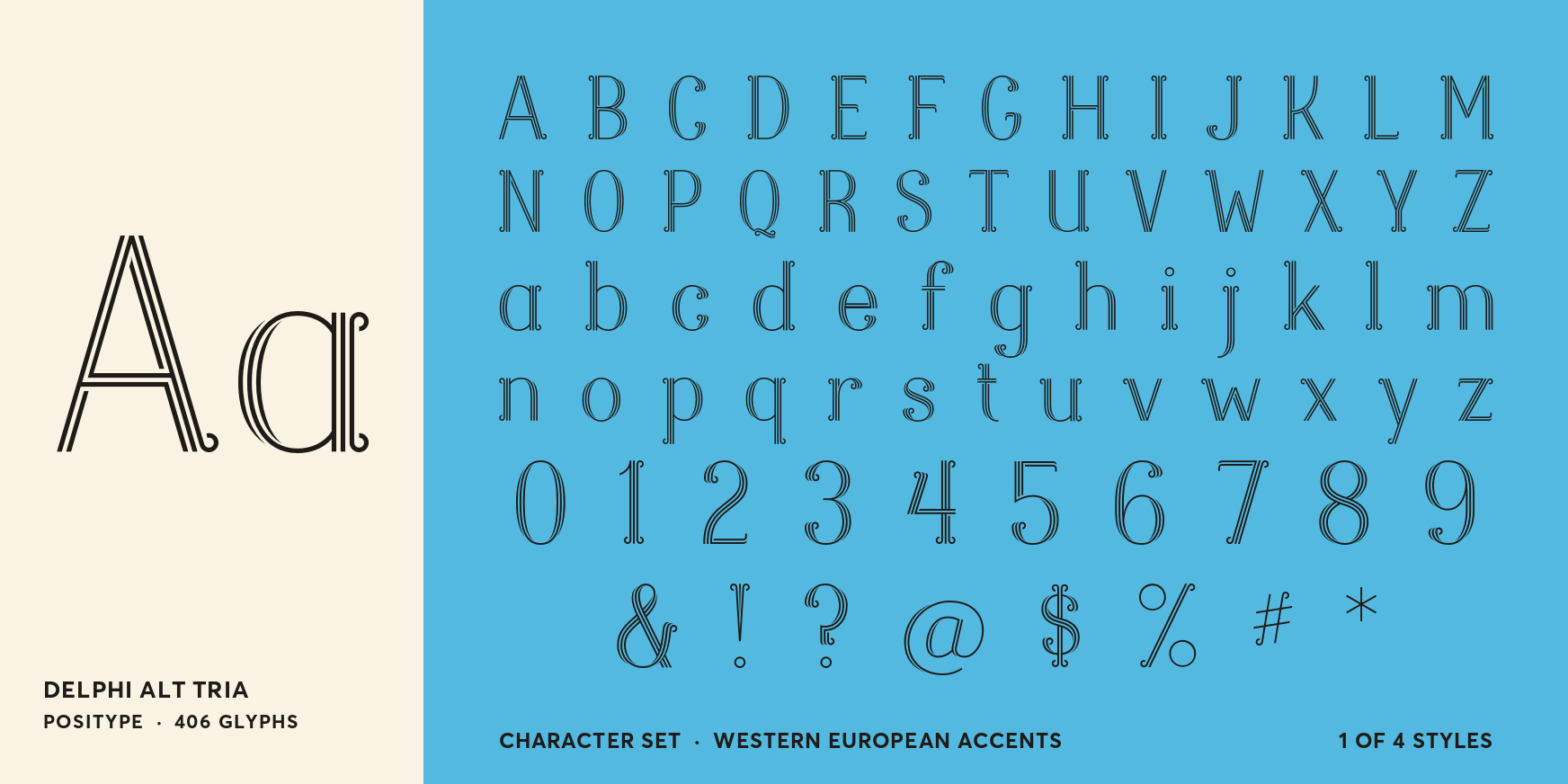 Delphi Alt Tria Font Poster #4