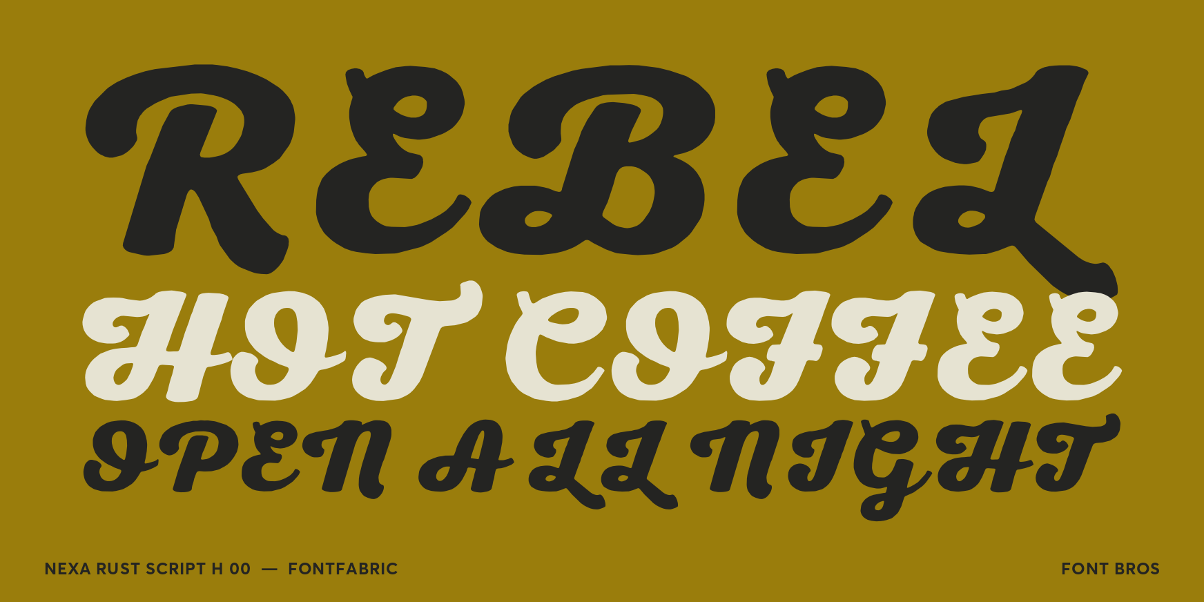 Nexa Rust Script H 00 Font Poster #2