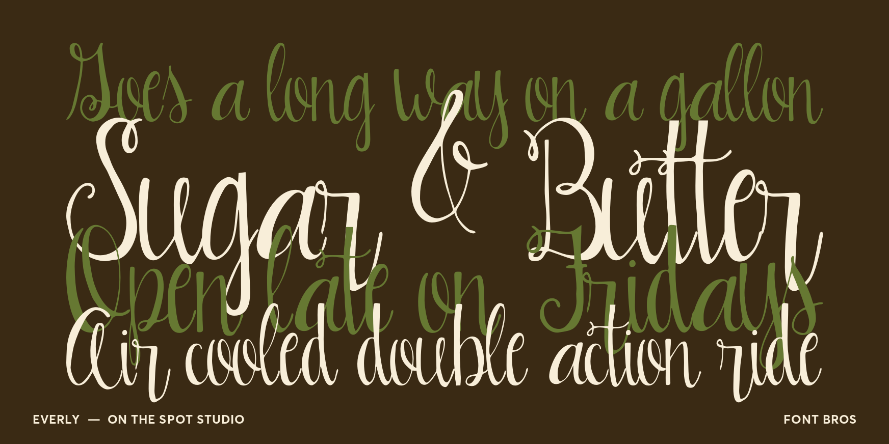Everly Font Poster #2