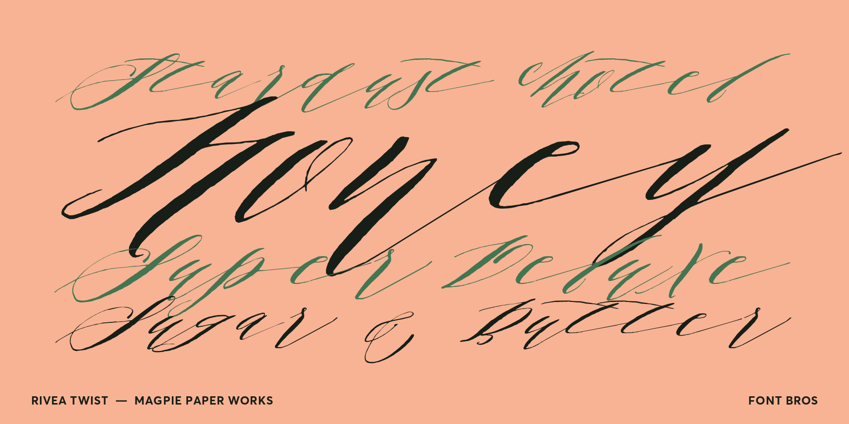 Rivea Twist Font Poster #2