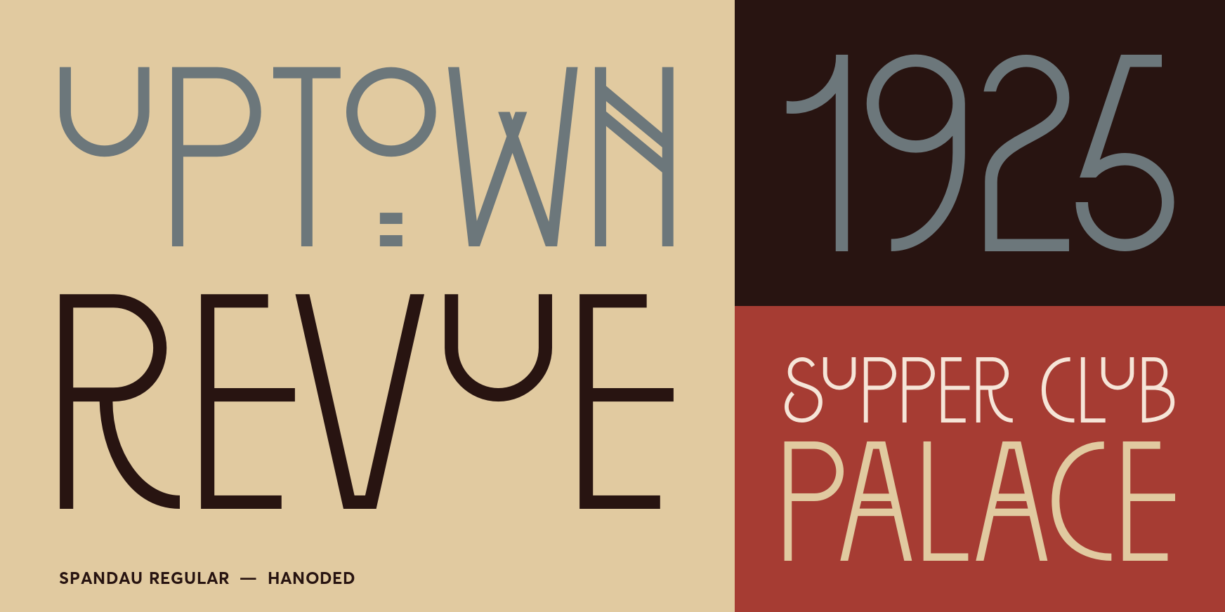 Spandau Regular Font Poster #3