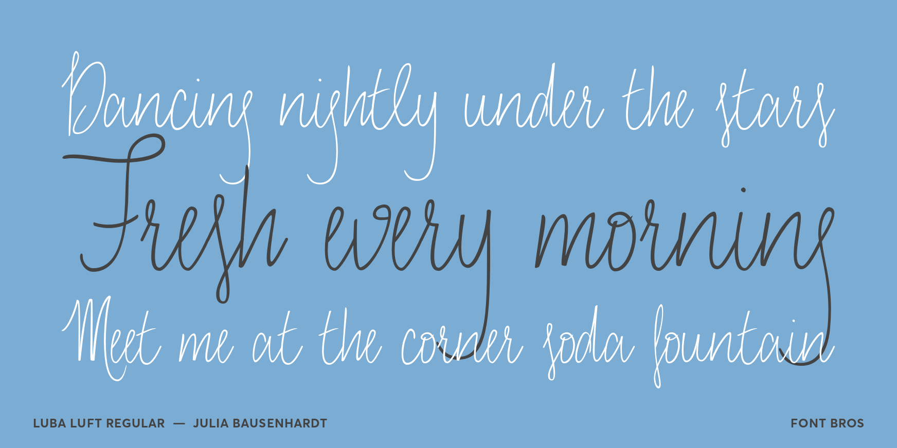 Luba Luft Regular Font Poster #2
