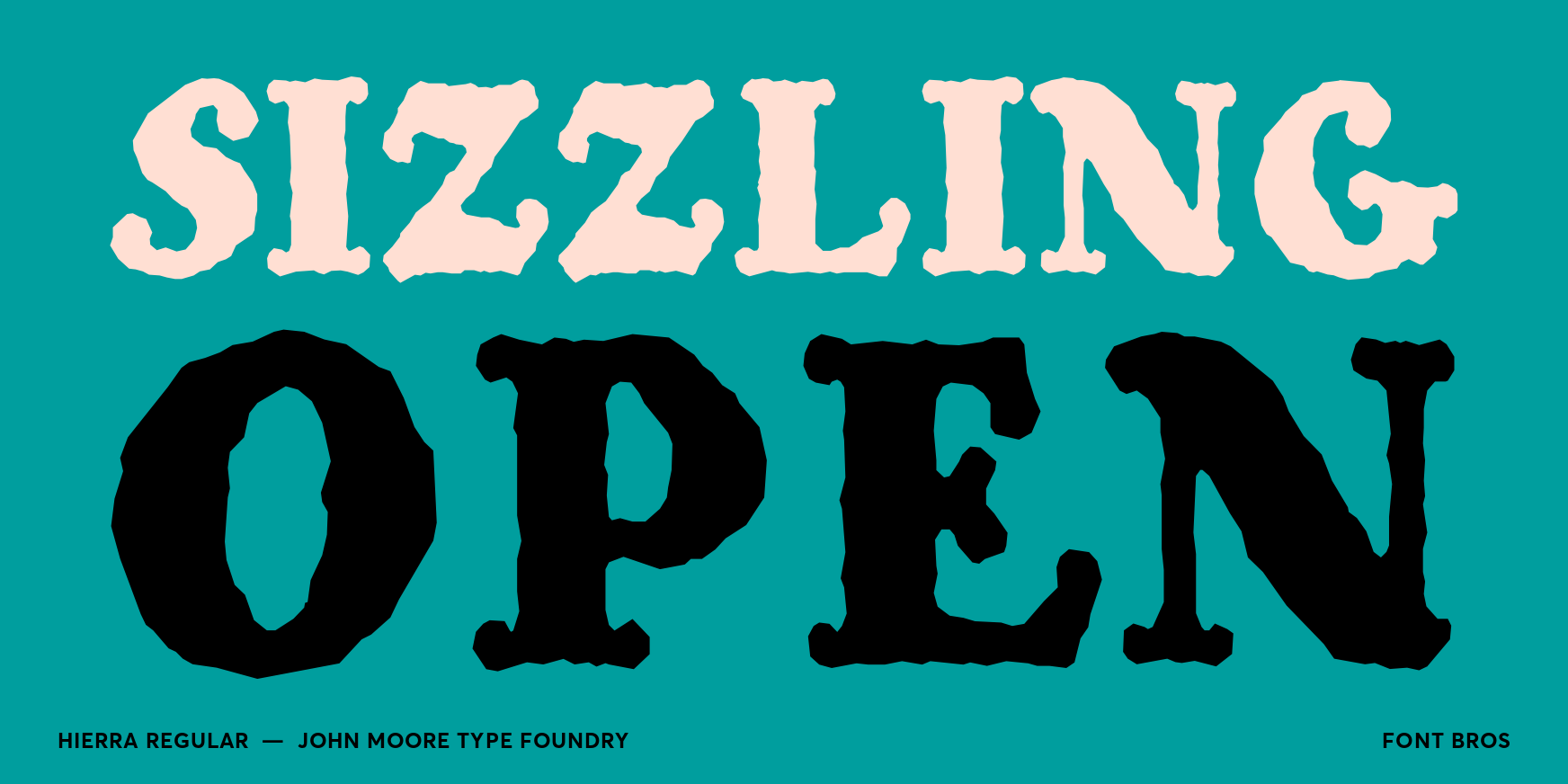 Hierra Regular Font Poster #2