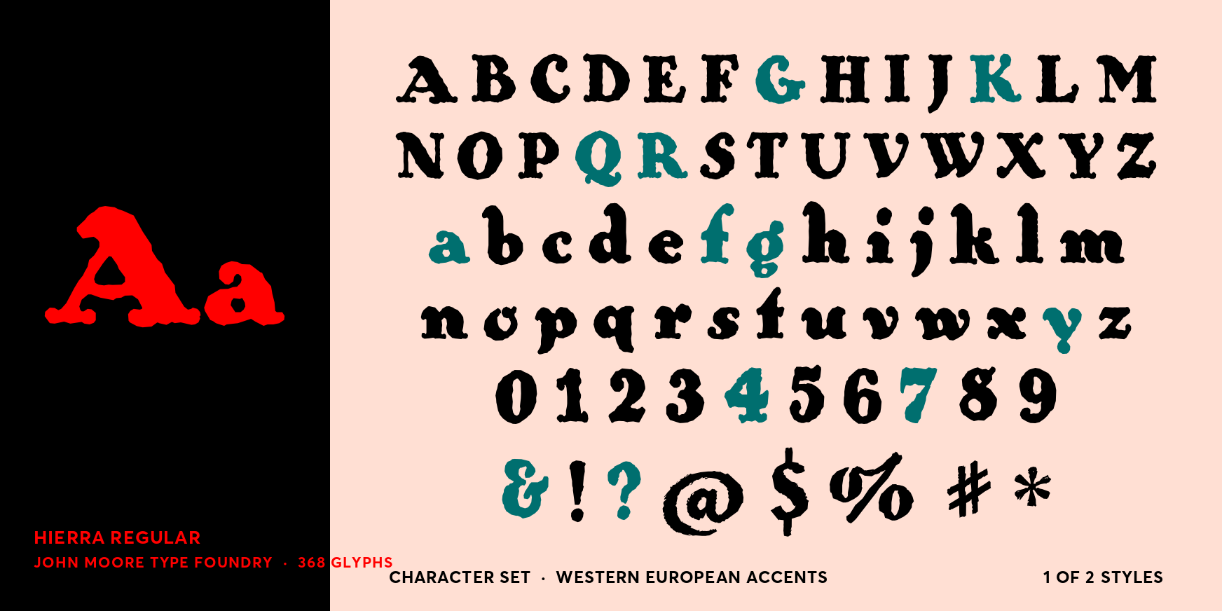 Hierra Regular Font Poster #4
