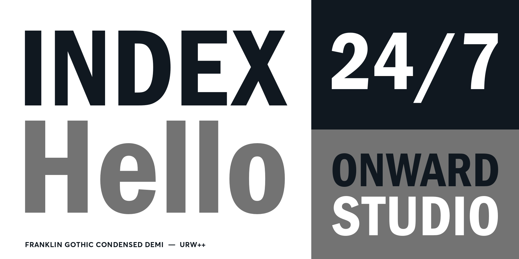 Franklin Gothic Condensed Demi Font Poster #3