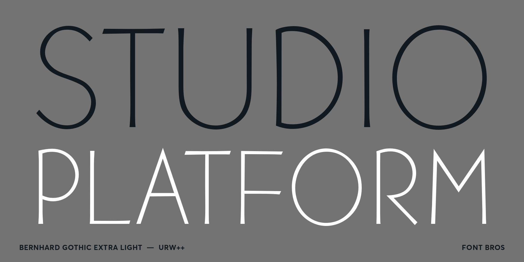 Bernhard Gothic Extra Light Font Poster #2